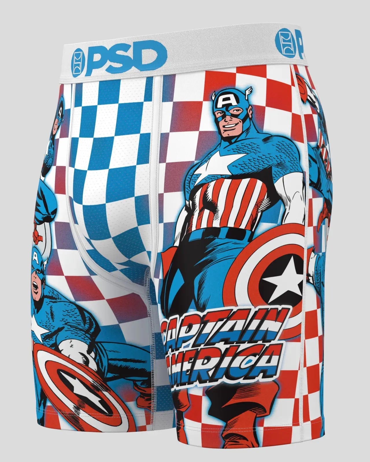 Captain America Underwear Mens: Boxer Briefs PSD®
