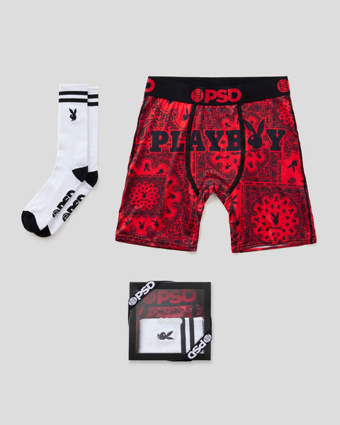 Playboy Paisley - Brief & Sock Set