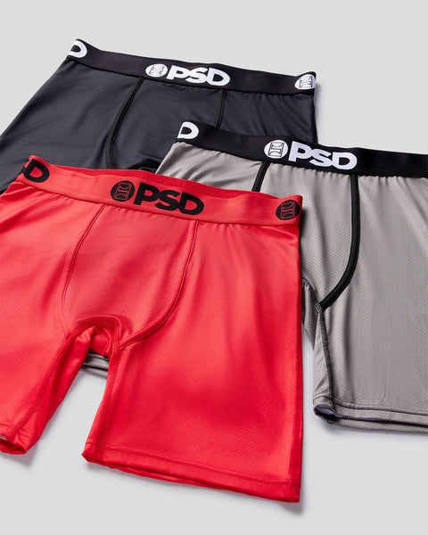 Cool Mesh 3 Pack - Red/Gray/Black