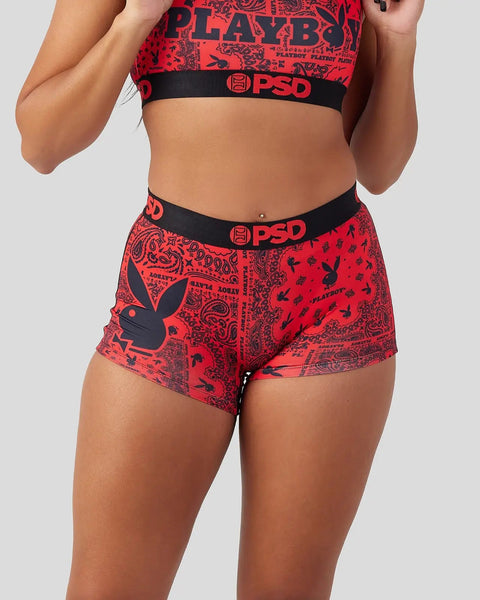 PSD x Playboy All Over Print Mauve Boyshort Underwear