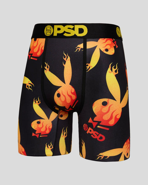 PSD Playboy Bunny Mouth Hot Lips Match Fire Underwear Boxer Briefs 122180042