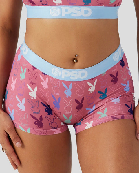 PSD Playboy Bunny Mouth Hot Lips Match Fire Underwear Boxer Briefs 122180042