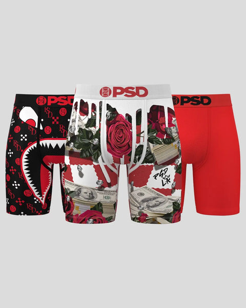 ROSA RED 3PK MULTI XS / MULTI
