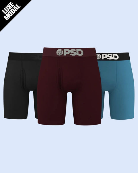 Luxe Modal 3 Pack - Dark Tones Standard Length - Luxe Modal PSD Underwear