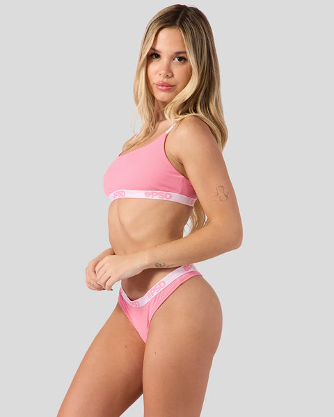 BBY PNK RIB TH PINK XS / PINK