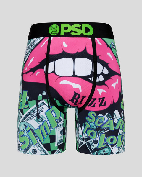 PSD RICK and MORTY Dark Green Dye Boxer Briefs Men's Sz L 36-38 Underwear  NEW 