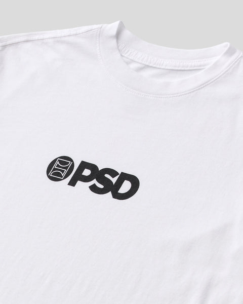 LOGO WHT/BLK TEE YTH WHITE S / WHITE