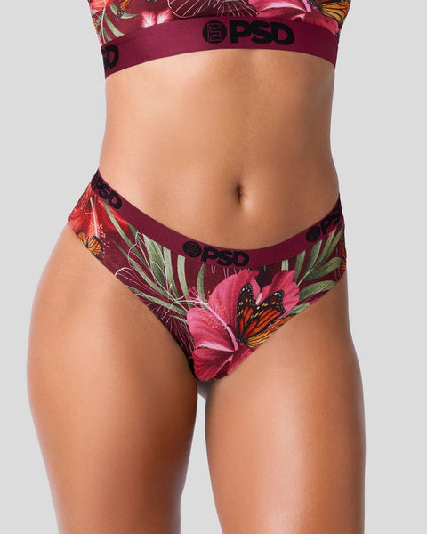 PSD x Sommer Ray Sommer Garden Sports Bra - BURGUNDY COMBO