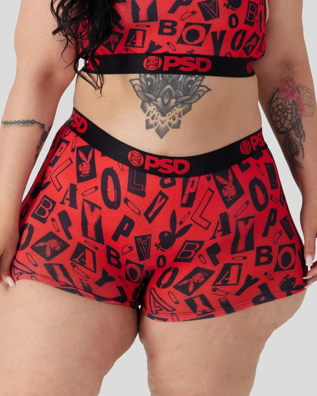 PSD Women's Playboy Flames Boy Short (Multi) - 2nd To None