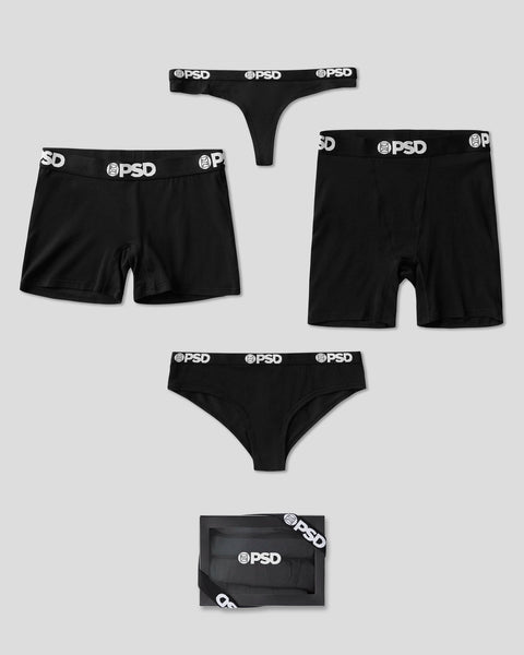 4 Pack Modal Solids - Black Bottoms