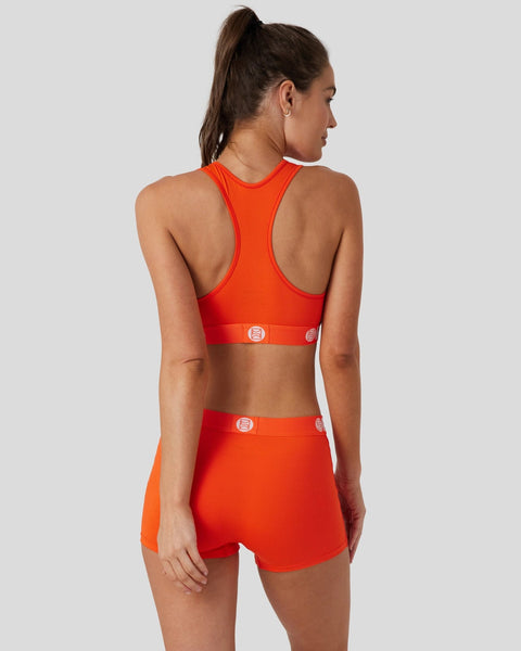 Solids - Tangerine, Sports Bra