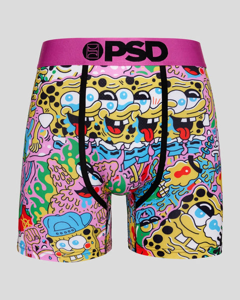 SpongeBob SquarePants 826221-small-28-30 Mens Pizza Party PSD Boxer Briefs,  Multi Color - Small - Size 28 - 30 