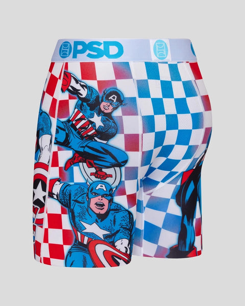 PSD Men's Happy Trip Mid Length Boxer Briefs, Multi, XS at  Men's  Clothing store