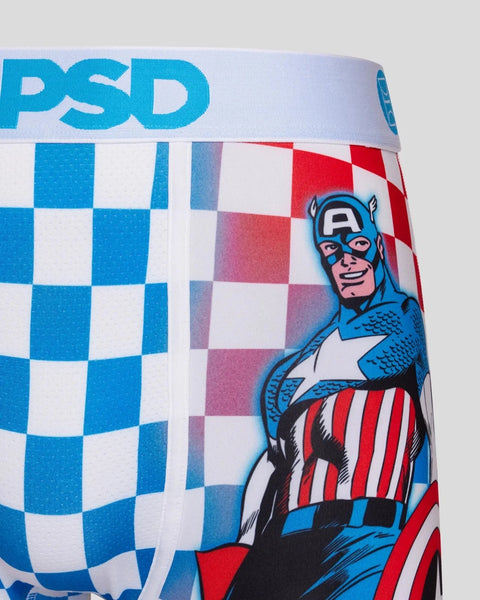 Captain America Underwear Mens: Boxer Briefs