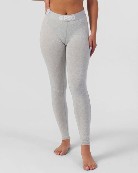 Gray top athletic leggings