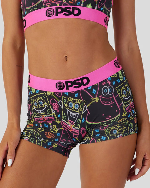 SpongeBob SquarePants - Neon Bffs, Boy Short