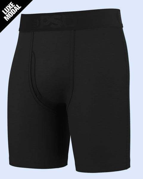 Luxe Modal - Black Solid 3 Pack XS / BLACK