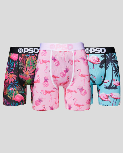 3 Pack - Flamingo Jungle, Standard Length