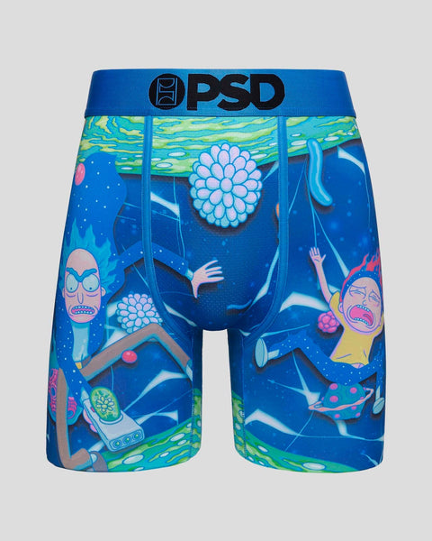 PSD Men's Merry Rick And Morty Boxer Briefs, Multi, XL at