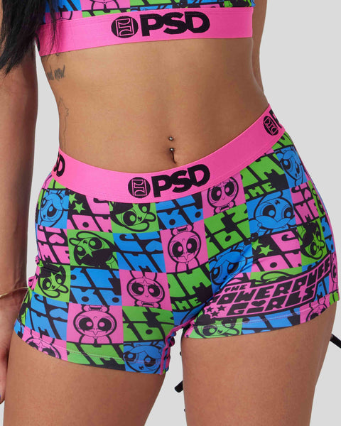 PSD Women's Powerpuff Girls Boy Shorts - Full Coverage Women's Underwear -  Comfortable Stretch Panties for Women : : Clothing, Shoes 