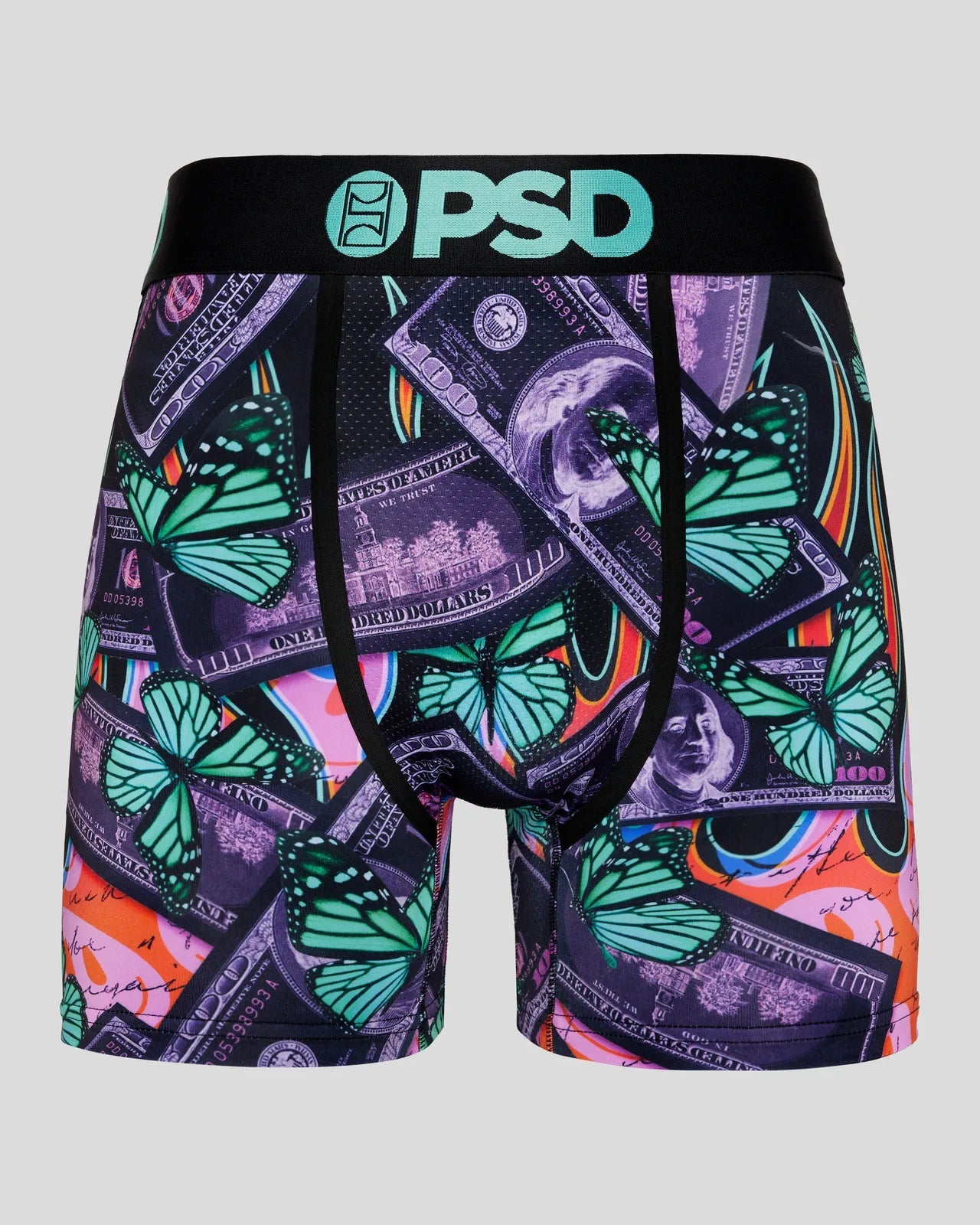 PSD Men's Sound Spending Boxer Briefs - Multi-Pack, Size L, 90% Polyester 10% Elastane