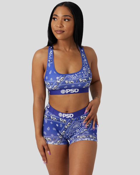 Bebe Bandana Print Sport Bra